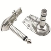 Resim 2 adet 6.35mm Sağ Açılı Tek/Çift Kanallı Gitar Fişi, 90 Derece Kol 6.5mm Büyük 2-Kablolu Ses Mikrofon Amplifikatör Bağlantısı Amplifikatörler, Bas ve Ev Ses Sistemleri için, Gitar Aksesuarları 