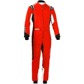 Resim Sparco Thunder Karting Tulumu Kırmızı Siyah 140 Beden 