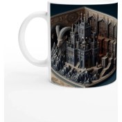 Resim Oğlak Burcu Baskılı Kahve Kupası - Zodyak Kütüpanesi Vs2 