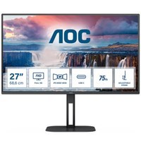Resim AOC 27" 27V5C/BK IPS Type-C Pivot Monitör 1ms Siyah 