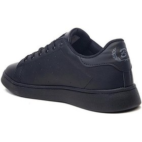 Resim Black Sea 504-21 Deri Fashion Kadın Spor Ayakkabı Siyah 