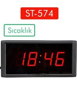 Resim Loyka STN-574 Işıklı Termometre Saat 