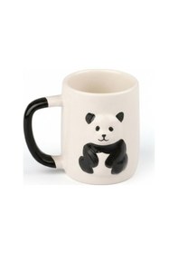 Resim Seramik 3d Panda Kupa -300ml Beyaz - Siyah 