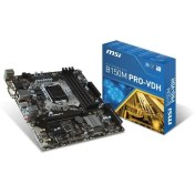 Resim MSI B150M PRO-VDH Intel B170 2133MHz DDR4 Soket 1151 mATX Anakart 