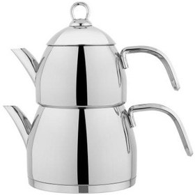 Resim Schafer Brilla Çelik Çaydanlık Takımı Inox Gri 