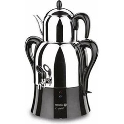 Resim Korkmaz Çaykolik Çelik Semaver ve Kahvekolik Kahve Makinesi 