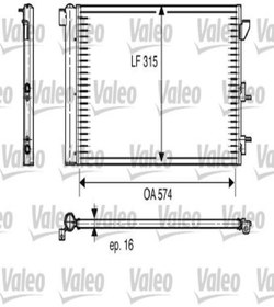 Resim Valeo 818005 Klima Radyatoru ( Fiat : Panda 1.2 1.3jtd 04-- ) 46798100 51767143 (WH459229) 