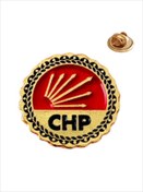 Resim YÖRÜK TASARIM CHP ''Cumhuriyet Halk Partisi'' YAKA ROZETİ 