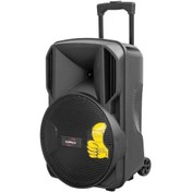Resim Sunplus Hoparlör 12" 30CM Sd/mmc/usb/mp3/fm Bt'lu LCD Ekran Kumandalı Taşınabilir Hoparlör H 