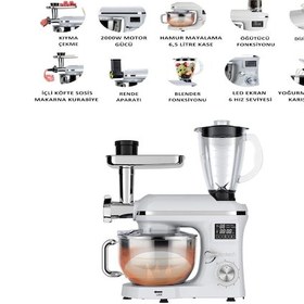 Resim Icotech SM50 2000W 6.2 L Pro Hamur Yoğurma Makinesi 