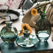 Resim 3'lü Modern Mini Vazo Seti - Ev, Oturma Odası, Ofis Dekorasyonu, İç ve Dış Mekan Çiçek Düzenlemeleri, Partiler için Mükemmel 