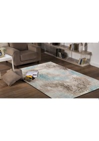 Resim Festival Halı Neva 9849A Turkuaz Yolluk 100X200 Cm 