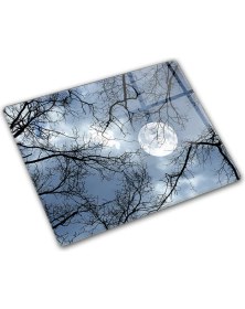 Resim Decorita Gece Desen | Cam Kesme Tahtası - Cam Kesme Tablası | 29cm x 34cm 