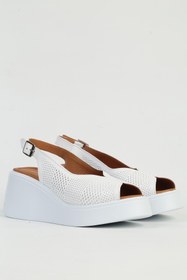 Resim Pierre Cardin Beyaz Kadın Dolgu Topuklu Ayakkabı PC-54587 