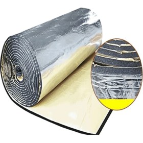 Resim Oto Ses Yalıtım Malz. Folyolu 5m2 Araç ve Karavan Ses Isı Izolasyonu Süngeri 6mm Yapışkanlı 