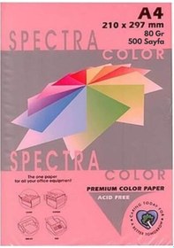 Resim A4 Renkli Fotokopi Kağıdı 80 Gr 1 Paket 500 Yaprak - Fosforlu Pembe A4 