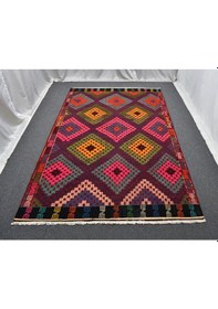 Resim Zehra Abla Halı Yeni El Dokuması Benzersiz Bergama İzmir Yörük Yün Cecim Kilim 6374 