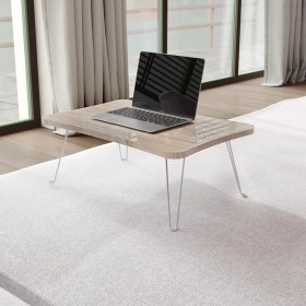 Resim Taşınabilir Katlanır Yatak Koltuk Üstü Hasta Servis Laptop Bilgisayar Çalışma Sehpası - Sonomo 