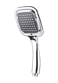 Resim El Duşu Kare Krom Yıldız Duş Başlığı Gümüş 