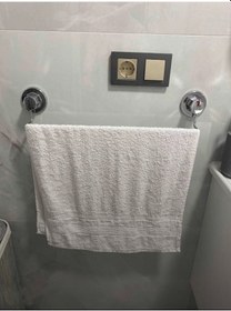 Resim Vakumlu Krom Kaplama Banyo Tuvalet Havlu Askısı Gümüş 