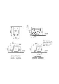 Resim VitrA Integra Beyaz Asma Klozet Yavaş Kapanan Kapak 7063l003-0850 