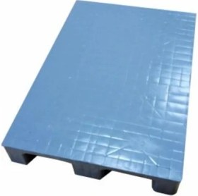 Resim Hira Plastik Palet Düz Desen A.Gri Plastik Taşıma Paleti 80X120X15 Cm 