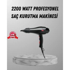 Resim Lims Store 2200W Fön Makinesi - Profesyonel Ac Motor, Soğuk ve Sıcak Üfleme 