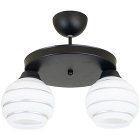 Resim Ikili Özel Şeritli Cam Model Modern Plafonyer Avize Z 