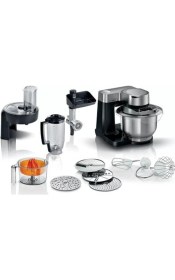 Resim Bosch Siyah Çok Fonksiyonlu Mutfak Robotu, Hamur, Kıyma ve Blender Uygun 