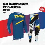 Resim THOR MAVİ SARI JERSEY PANTOLON TAKIMI 