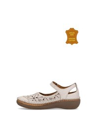 Resim Venüs 25190244y Hakiki Deri Anatomik Kadın Sandalet Bej Ç Bej 