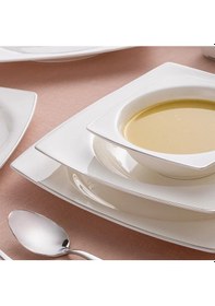 Resim Emsan Karmen Platin 60 Parça Yemek Takımı Platin 