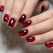 Resim 30 adet Kırmızı Kedi Gözü Basın Üzeri Tırnak - Kısa Uzunluk, Kare Şekil, Parlak Bitiş, ABS Malzeme, Manikür ve Pedikür için Mükemmel, Kolay Uygulama, Tırnak Sanatı Aksesuarları, Manikür Temelleri, Şık Tırnak Tasarımı, Dayanıklı Tırnaklar 