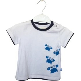 Resim BebePan Yengeç Baskılı Beyaz T-Shirt 