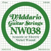 Resim D'Addario NW038 Nickel Wound Elektro Gitar Tek Tel 