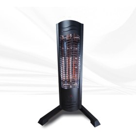 Resim NormGas Nmg001 -1-1500 Nmg Dikey Ayaklı Elektrikli Isıtıcı Kumandalı Siyah Mtn Es 1500W 