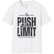 Resim Sınırlarını Zorla Unisex Tişört: Motivasyonel Spor Salonu Tişörtü 