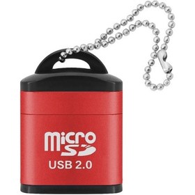 Resim 480mbps Mini Mikro Sd Kart Cep Telefonu Yüksek Hızlı Tf Bellek Kartı Okuyucu Bilgisayar Araba Hoparlör Kart Okuyucu Kırmızı 