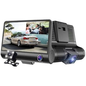 Resim Araç Içi Kamera 3 Kameralı Yol + Araç Içi+ Arka Hd Video Kayıt Mikrofonlu Türkçe C-657 