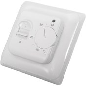 Resim Dofolink Manuel Isı Kontrolörü 230v 16a, Ntc Sensörlü 5-40 C, Zıplayıcı Ve Düğme Operasyonlu, Ip20 Beyaz Radyant Isı Termostati 