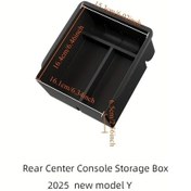 Resim Honeybeeshop 2021 2022 2023 2024 2025 Tesla Model 3 Model Y Merkez Konsol Depolama Kutusu Kol Dayama Duzenleyici Depolamadan Sonra C 24 25 