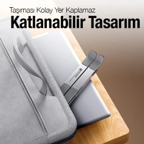 Resim MidasTech Ally Mc N3-2 Katlanabilir Metal Masaüstü Laptop STANDI-(5775) Midiastech 