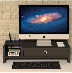 Resim Emkawood Mira Monitör Yükseltici Laptop Sehpası Siyah 