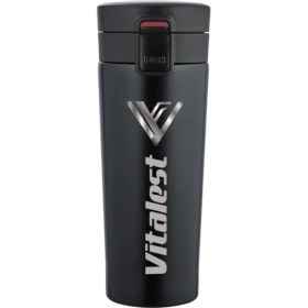 Resim Mediterian Paslanmaz Çelik 350 ml Siyah Metal Shaker, Sağlam ve Şık Tasarım 
