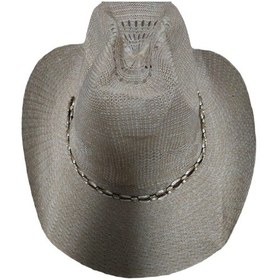 Resim Londonstore Ince Bez Kovboy Fötr Delikli Şapka Ipli Yaz Unisex Kadın Erkek Yetişkin Kahverengi 
