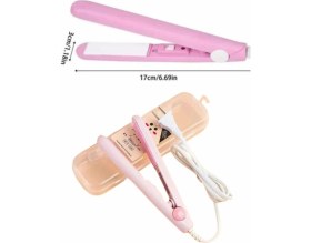 Resim Teknodayım Mini Düzleştirici Seramik Kaplama Seyahat Tipi Elektriklenme Karşıtı 