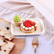 Resim 2 adet Minyatür Gerçekçi Krem Meyve Kek Bebek Evi Miniatur Gıda Oyun Model Fotoğrafçılık Aksesuarları - Kırmızı ve Beyaz Çizgili Tasarım, Dayanıklı Plastik, Bebek Evi Aksesuarları, Minyatür Gıda Oyunu ve Yaratıcı Oyun Zamanı için Mükemmel, Minyatür Bebek Evi, Eğlenceli Tasarım, Detaylı El Sanatları, Bebek Evi Aksesuarları 