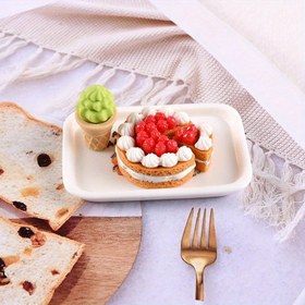 Resim 2 adet Minyatür Gerçekçi Krem Meyve Kek Bebek Evi Miniatur Gıda Oyun Model Fotoğrafçılık Aksesuarları - Kırmızı ve Beyaz Çizgili Tasarım, Dayanıklı Plastik, Bebek Evi Aksesuarları, Minyatür Gıda Oyunu ve Yaratıcı Oyun Zamanı için Mükemmel, Minyatür Bebek Evi, Eğlenceli Tasarım, Detaylı El Sanatları, Bebek Evi Aksesuarları 
