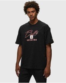 Resim Nike Chicago Bulls M90 Ss Tee Erkek Tişört Ndd Sport Siyah 