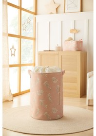 Resim Ocean Home Textile Çocuk Odası Ağzı Büzgülü Deniz Kızı Oyuncak Sepeti 36 x 48 cm 